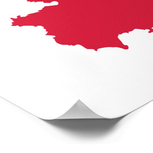 イビサの地図 ポスター (角)