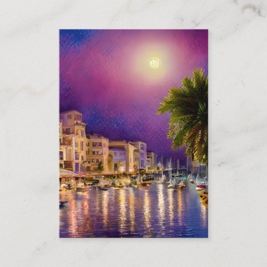 イビサはメディテランに位置する小さな島である 名刺 (正面)