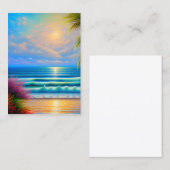 イビサはメディテランに位置する小さな島である 名刺 (正面/裏面)