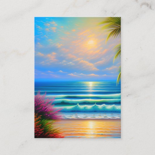 イビサはメディテランに位置する小さな島である 名刺 (正面)