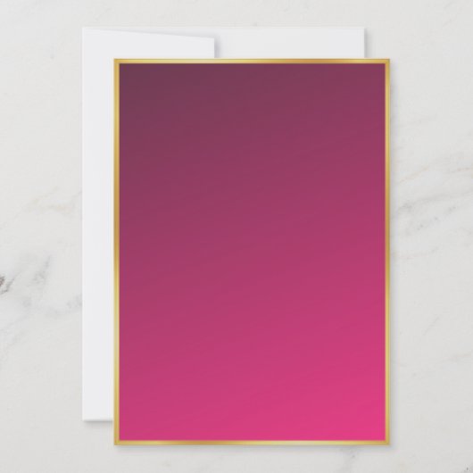 イビサをテーマにしたエイビッサ金ゴールドディスコボールピンクパーティー 招待状 (裏面)