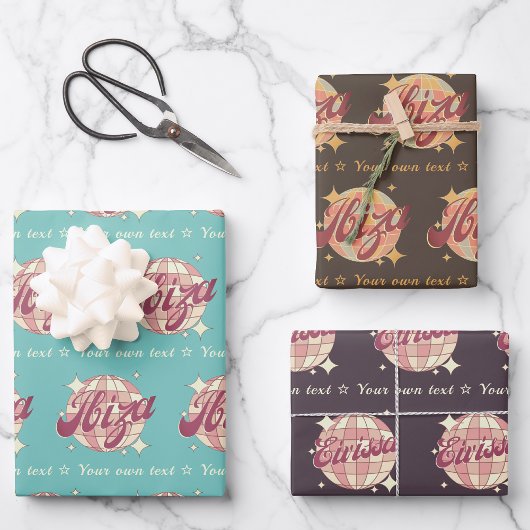 イビサエイビサスペインギフトラッピング紙シートセット ラッピングペーパーシート