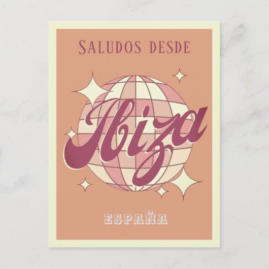 イビサエスパーニャヴィンテージパーティーはがき ポストカード (正面)