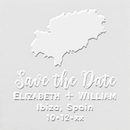 イビサエレガントスペイン地図ウェディング日付を保存