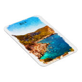 イビサカラフルスペイン水彩風景 マグネット (右側)