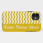 イビササンセットウェーブシェブロンと名前 Case-Mate iPhoneケース (裏面(横))