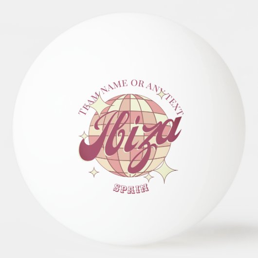 イビサスペインシティテーブルテニス 卓球ボール (正面)