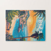 イビサスペイントラベルアートヴィンテージ ジグソーパズル (横)