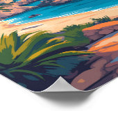 イビサスペイントラベルアートヴィンテージ ポスター (角)