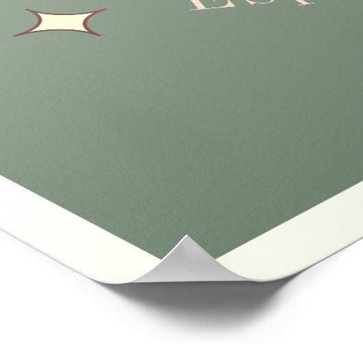 イビサスペインバレアアイランドレトロモダンポスター ポスター (角)