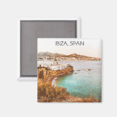 イビサスペインバレアレスアイランドシーナリー マグネット (正面/裏面)