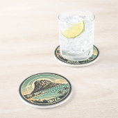 イビサスペインロックオブエスヴェドラトラベルアートバッジ コースター (側面)