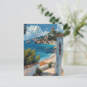 イビサスペイン旅行はがき – ヴィンテージスタイル ポストカード (スタンド正面)