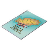 イビサバレアレス諸島の地図ポスター ノートブック (左側)