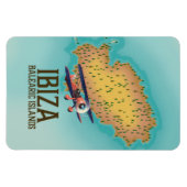 イビサバレアレス諸島の地図ポスター マグネット (横)