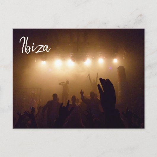 イビサ島のクラブ写真 ポストカード (正面)