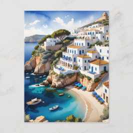 イビサ海岸には多くの美しいギリシャ語のviがある シーズンポストカード