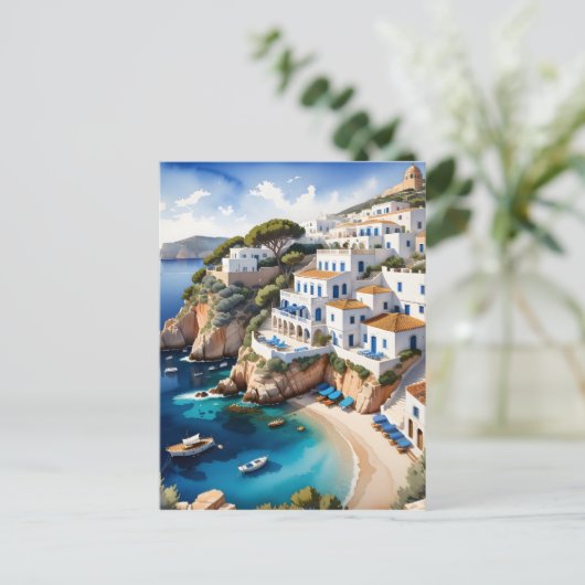 イビサ海岸には多くの美しいギリシャ語のviがある シーズンポストカード (スタンド正面)