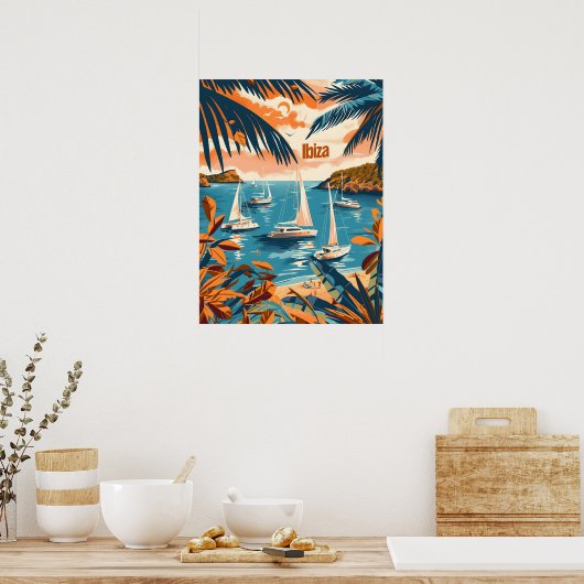 イビサ海岸 ポスター (キッチン)