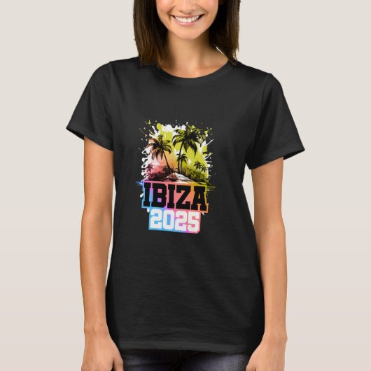 イビサ2025チームカラフルバケーション Tシャツ (正面)