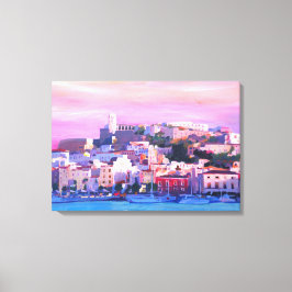 イビサ・スペイン夕暮れ キャンバスプリント