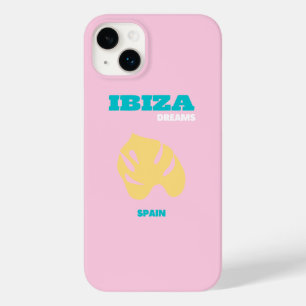 イビサ,スペイン旅行アート,名門私立校風のピンク Case-Mate iPhone 14 PLUSケース