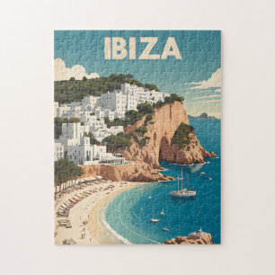 イビサ,スペイン旅行ポスター ジグソーパズル