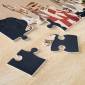 イビサ,スペイン旅行ポスター ジグソーパズル (側面)