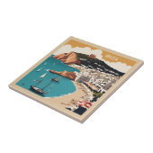 イビサ，スペイン旅行ポスター タイル (側面)