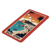 イビサ，スペイン旅行ポスター マグネット (左側)