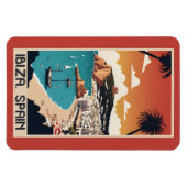 イビサ，スペイン旅行ポスター マグネット (横)