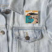 イビサ,スペイン旅行ポスター 缶バッジ (インサイチュ)