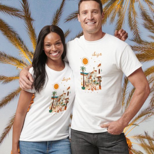 イビサ スペイン エイビッサ 白い街 Tシャツ