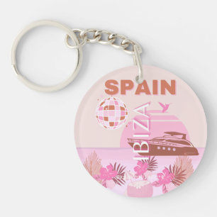 イビサ,スペイン,旅行アート名門私立校風の,アート,パステル キーホルダー
