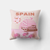 イビサ，スペイン，旅行アート名門私立校風の，アート，パステル クッション (裏面)