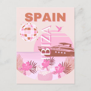 イビサ,スペイン,旅行アート名門私立校風の,アート,パステル シーズンポストカード