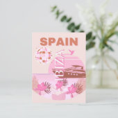 イビサ,スペイン,旅行アート名門私立校風の,アート,パステル シーズンポストカード (スタンド正面)