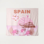 イビサ，スペイン，旅行アート名門私立校風の，アート，パステル タペストリー (正面(横))