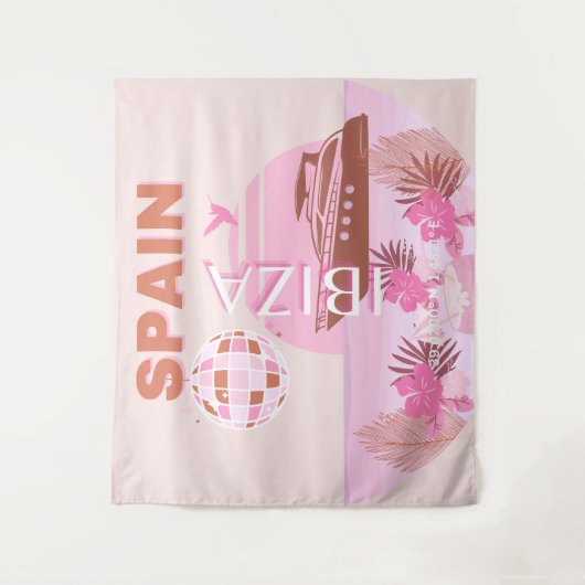 イビサ，スペイン，旅行アート名門私立校風の，アート，パステル タペストリー (正面)