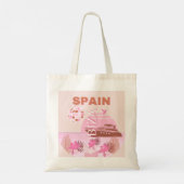 イビサ,スペイン,旅行アート名門私立校風の,アート,パステル トートバッグ (裏面)