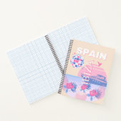 イビサ,スペイン,旅行アート名門私立校風の,アート,ピンク,パステル ノートブック (内部)