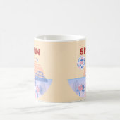 イビサ,スペイン,旅行アート,レトロアート,パステル コーヒーマグカップ (中央)