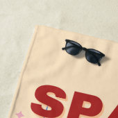 イビサ,スペイン,旅行アート,レトロアート,パステル ビーチタオル (インサイチュ)