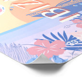 イビサ，スペイン，旅行アート，レトロアート，パステル ポスター (角)