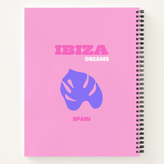 イビサ,トラベルアート,名門私立校風のルー名門私立校風のム,ピンク ノートブック (裏面)