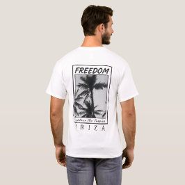 イビサ フリーダム | プレミアムな美意識のパームグラフィックTシャツ Tシャツ