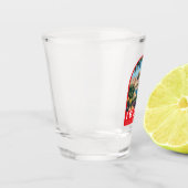 イビザスペインイラストレーショントラベルアートヴィンテージ ショットグラス (左)