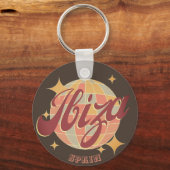 イビザスペインパーティーディスコボールレトロヴィンテージ キーホルダー (正面)