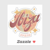 イビザスペインパーティーディスコボールレトロヴィンテージ シール (シート)