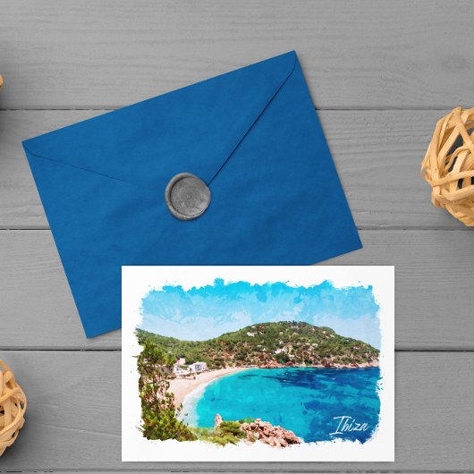 イビザスペインビーチランドスケートトラベル ポストカード